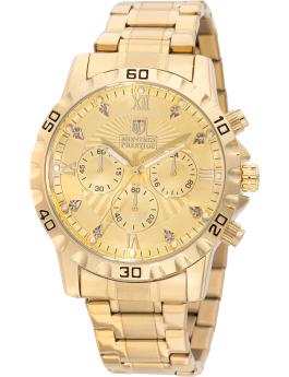 Montres Prestige Mens Gold Tone Watch