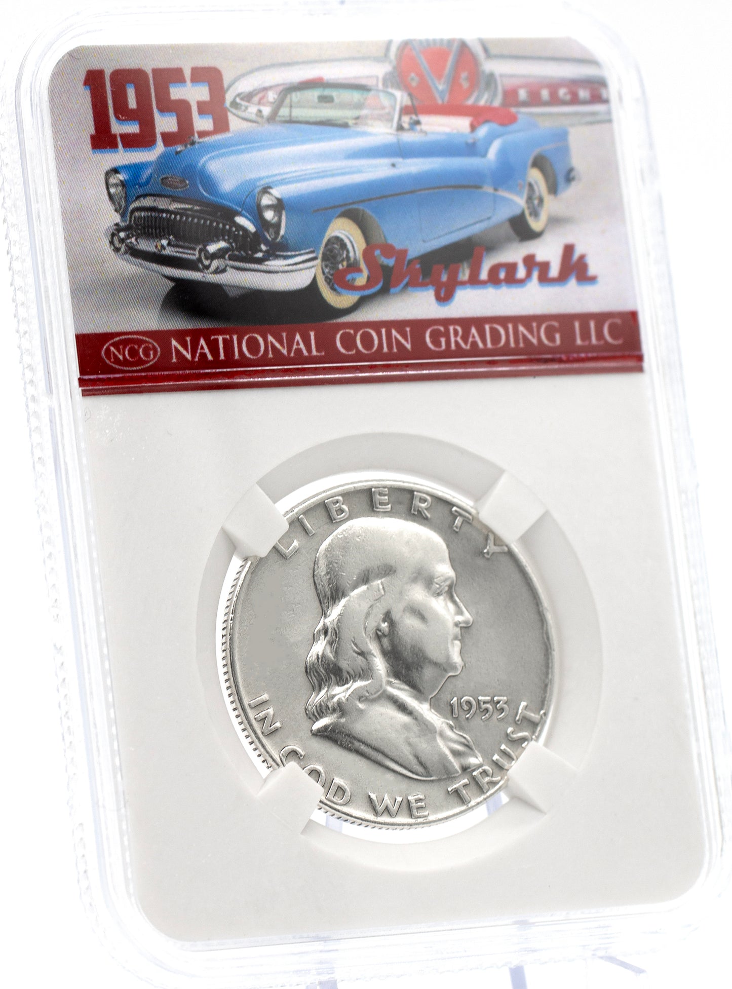 AAC Exclusive 1953 Franklin Half Dollar Buick Skylark Coin w/ Case