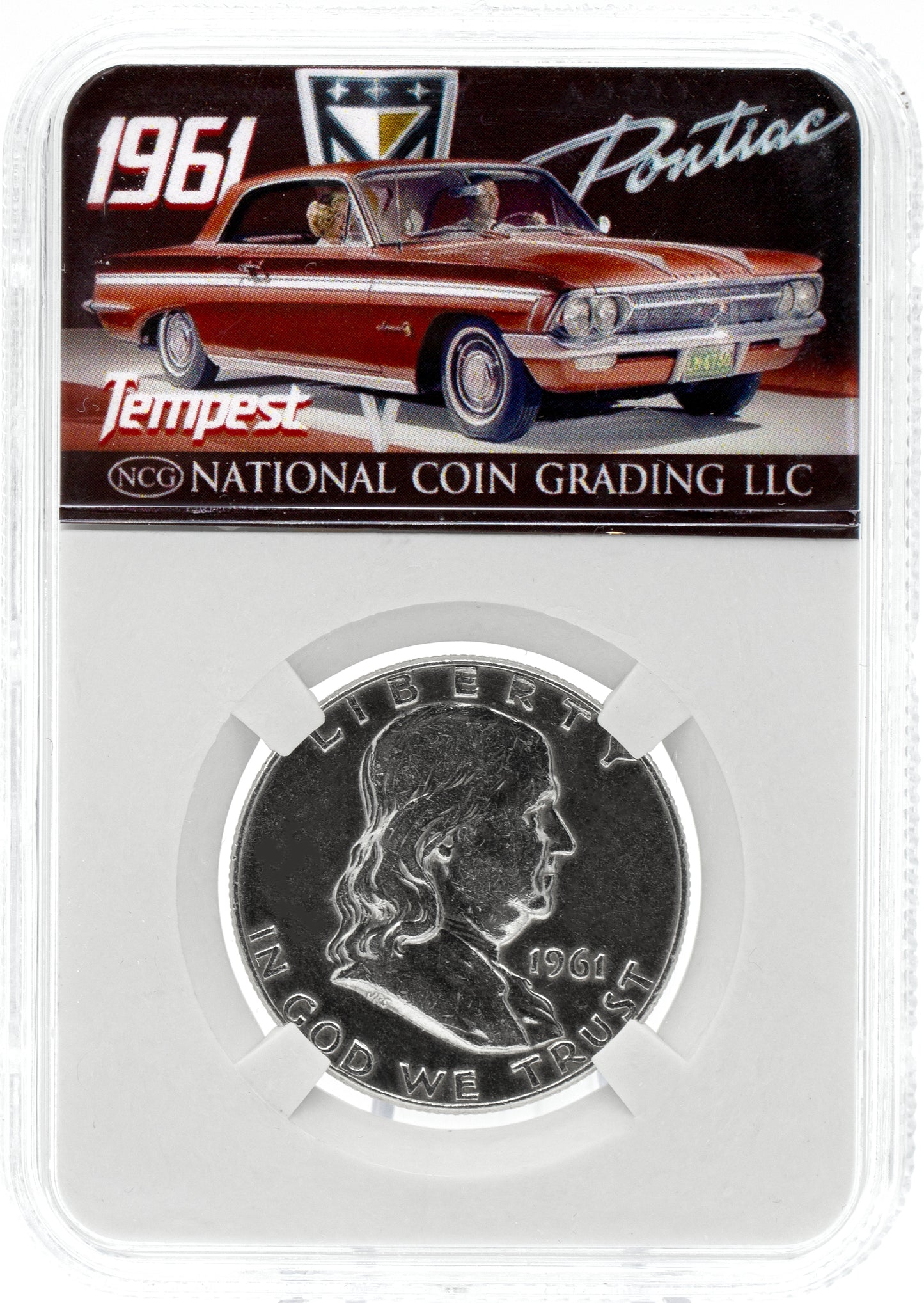 AAC EXCLUSIVE 1961 Franklin Half Dollar Pontiac Coin w/ Case