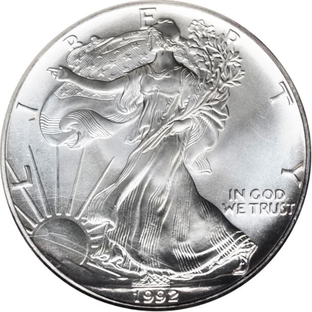 1996 Ella Fitzgerald Gem Mint BU $1 American Silver Eagle w/ Case