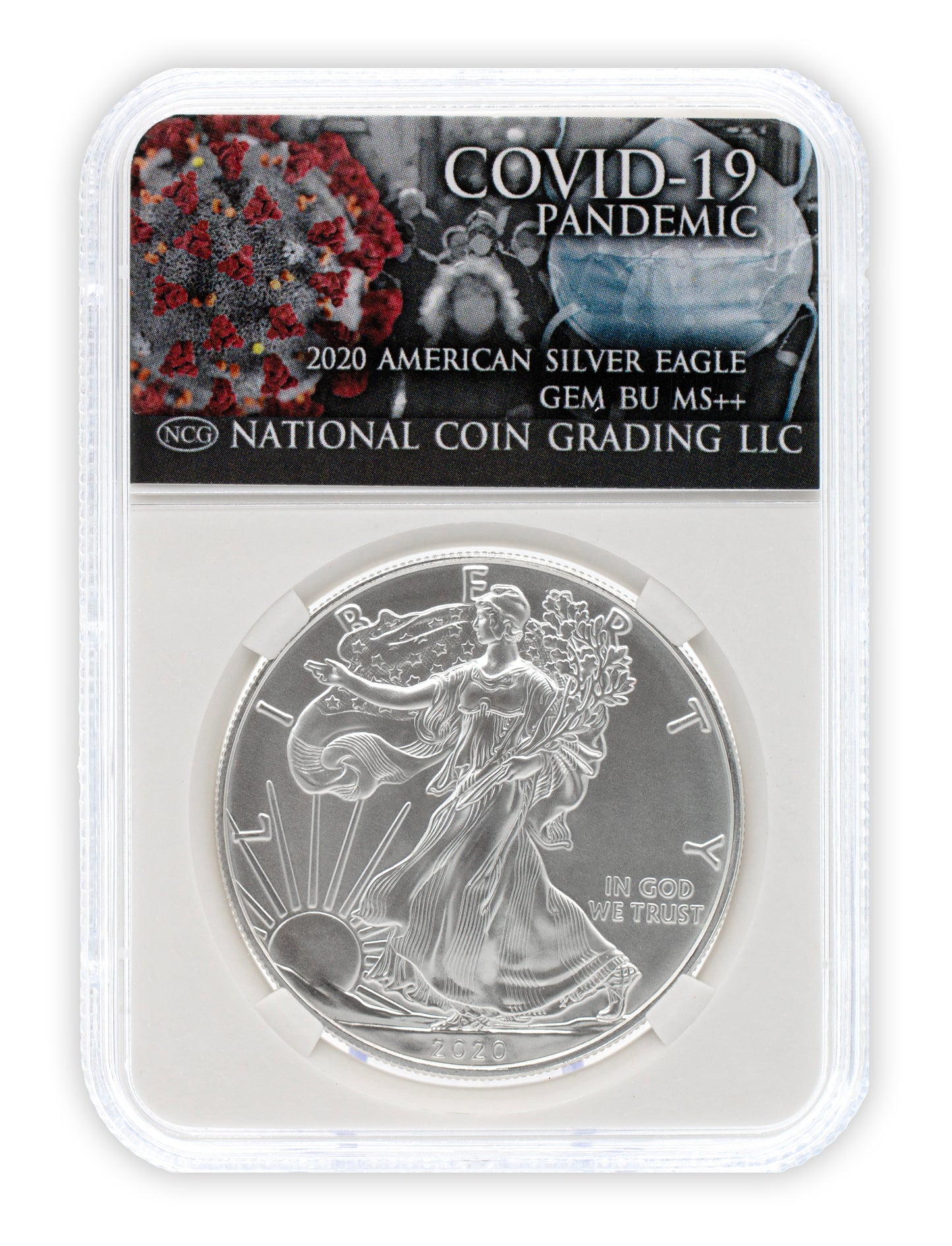 2020 COVID Pandemic $1 American Silver Eagle GEM BU