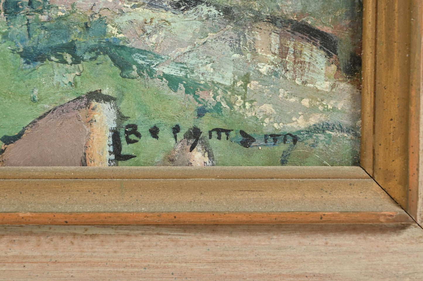 House in Zouz by Louis Bergmann Zouz Village Oil Painting