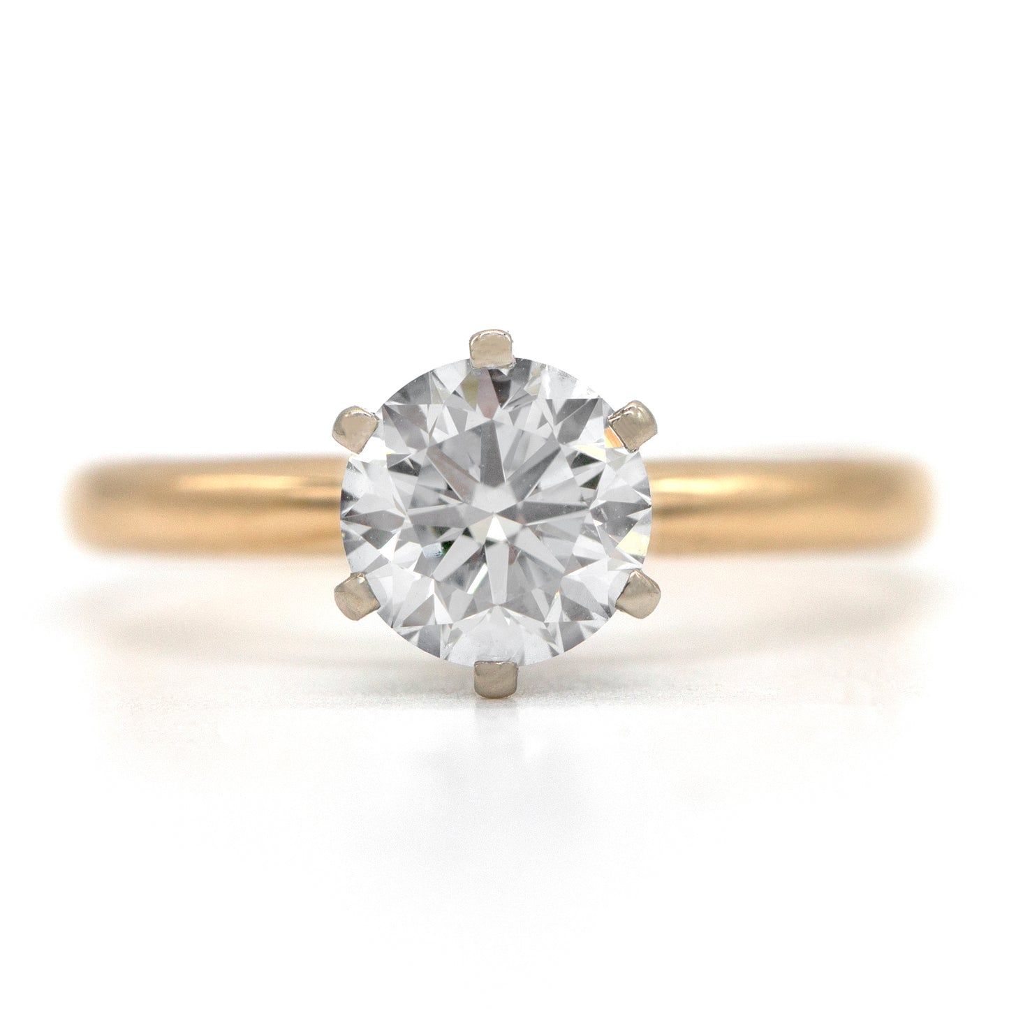 14KT 1.25ct LG VS1 G-H Diamond Solitaire Ring