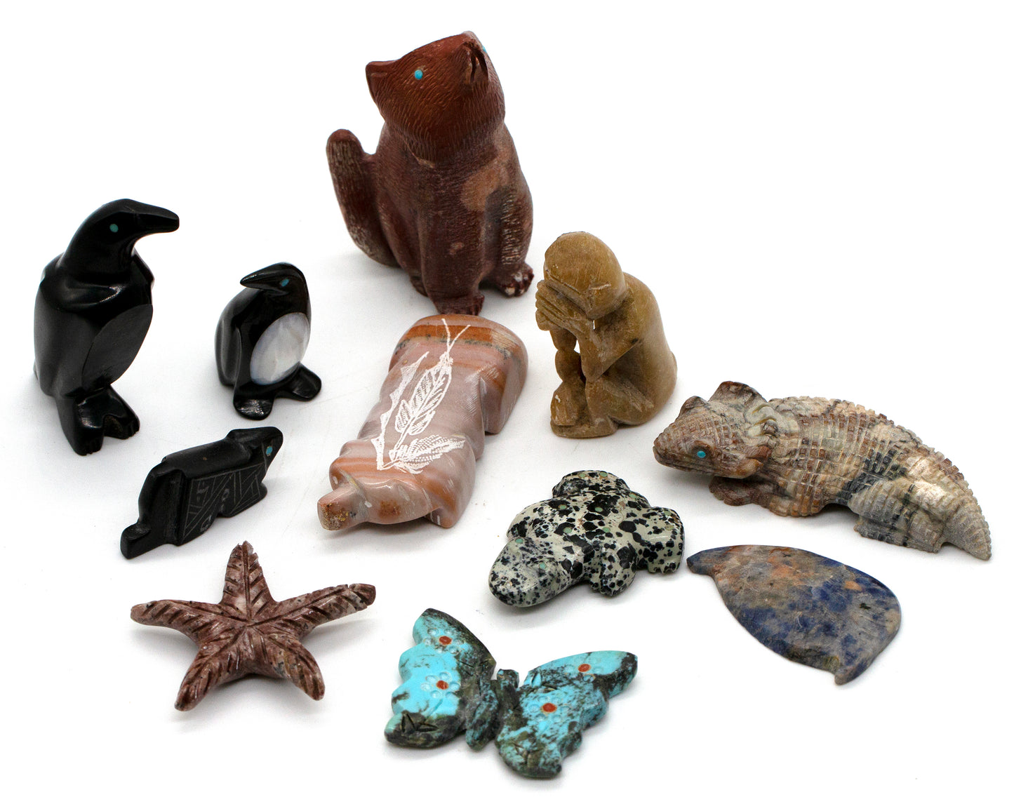 11pc. Mixed Fetish Carving Lot