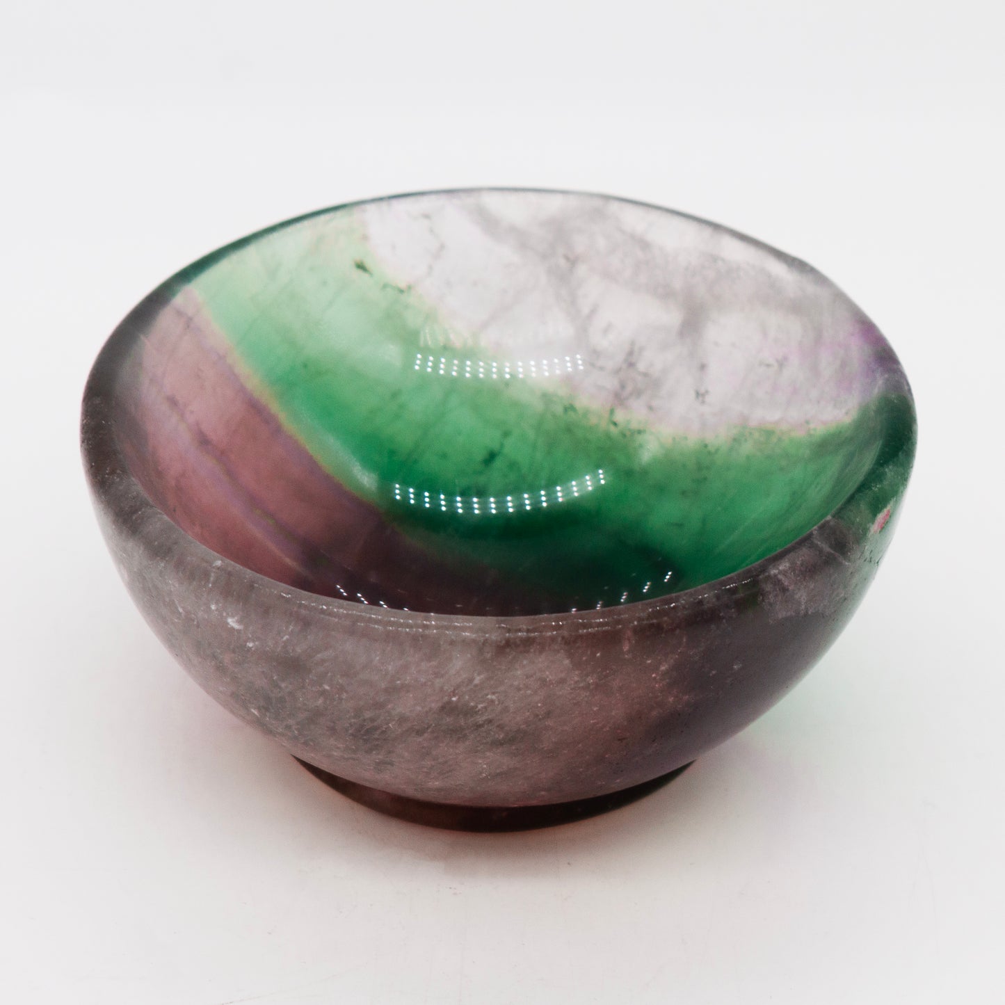 Vintage Brazilian Carved 3inch Fluorite Bowl