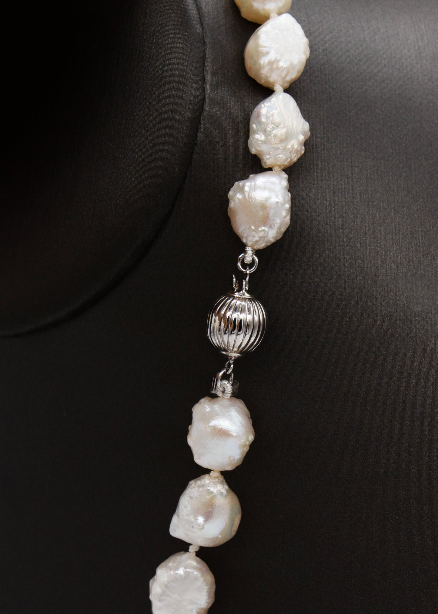Sterling Silver 18inch Pearl Necklace