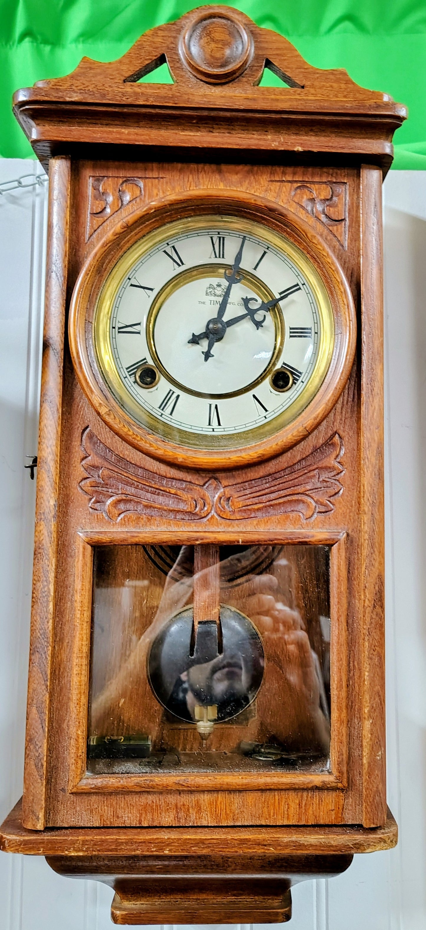 Antique 1970-1980s The Centennial Parlor Clock No. MB3447 by The Time Manufacturing Company