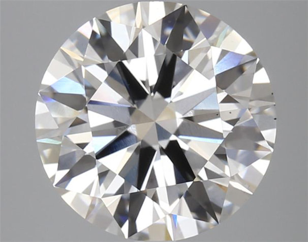 4.33ct Round VS1 F 10.50 x 10.47 x 6.39mm LG Diamond w/ IGI