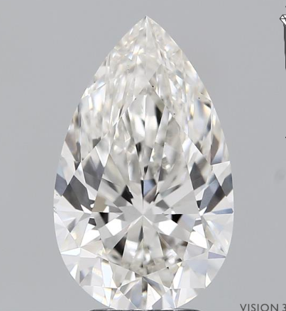 2.05ct Pear D VS1 10.95 x 6.97 x 4.51 LG Loose Diamond w/IGI