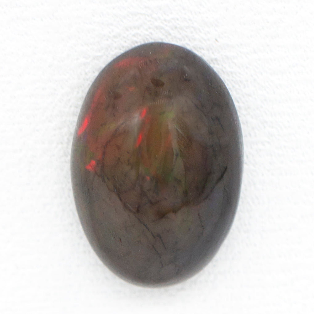 Fiery 2.3ct Black Opal Oval Loose