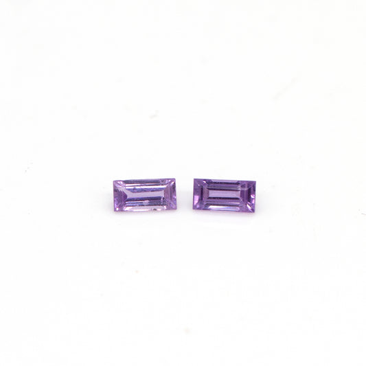 .52ctw NATURAL Pink Sapphire Rectangle Cut Loose