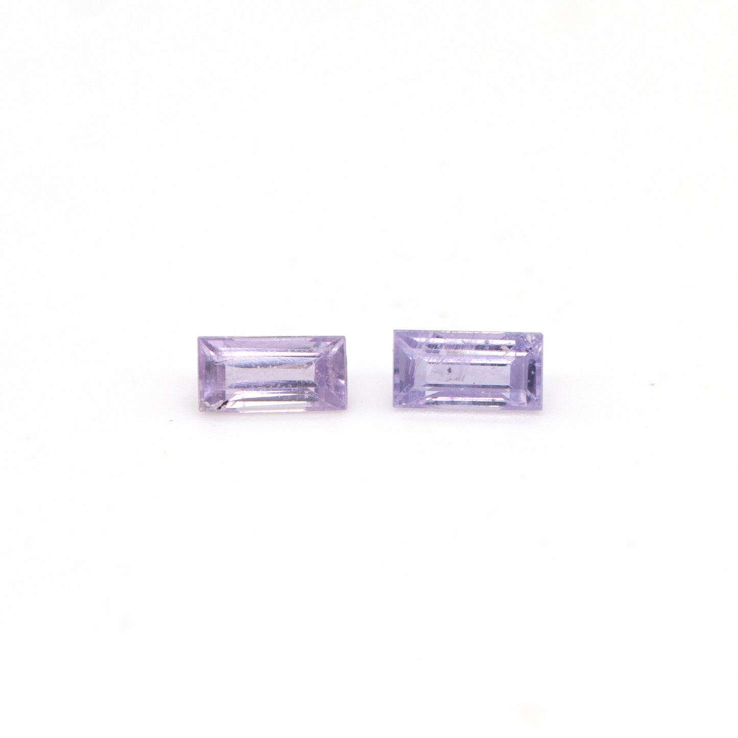 .28ctw NATURAL Pink Sapphire Rectangle Cut Loose Pair