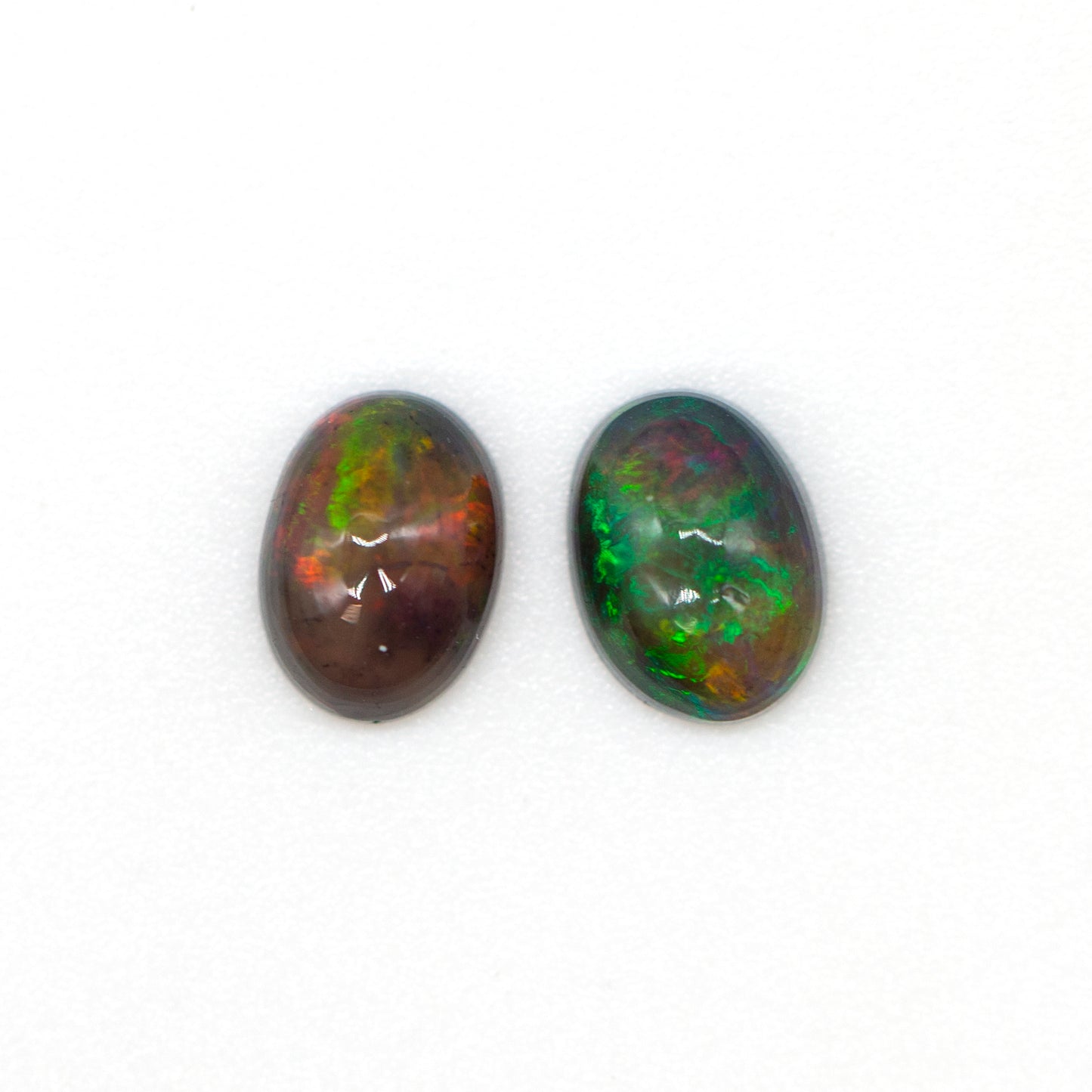 1ctw AVG Black Blue Nile Opal Oval Pair