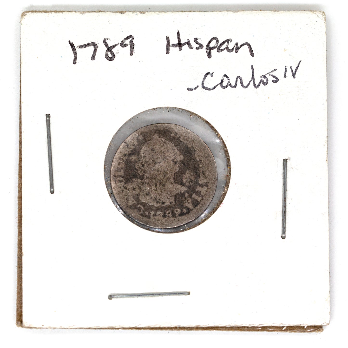 1789 Carlous IV 1/2 Reales Coin Charles IV