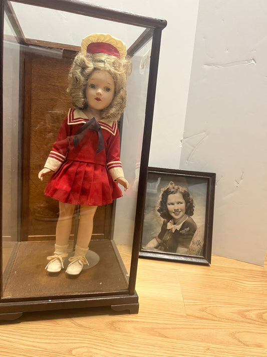 Shirley Temple Collectible Porcelain Doll and Picture