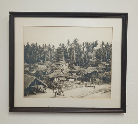 3 Pc 1940s USS LST-463 Picture of the Eastern New Guinea Huts