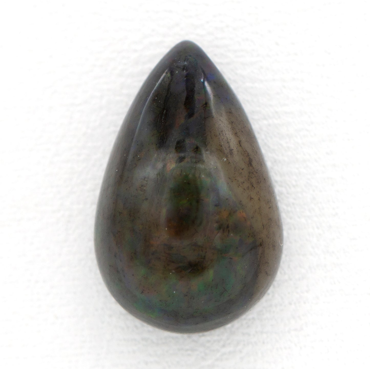 5.60ct Blue Nile Black Opal Pear Cabochon Loose Stone