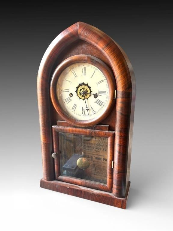 Estate 19th Century Gothic Steeple Mantle Clock