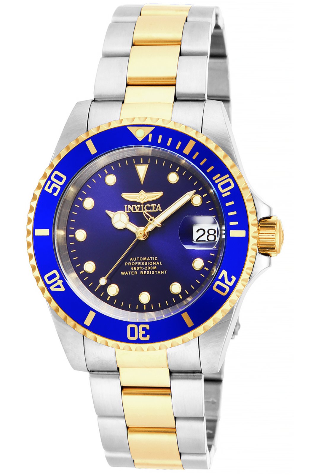 Invicta Pro Diver Automatic Mens Watch Royal Blue Dial