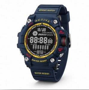 Activa X Invicta Digital Mens Watch Dark Blue