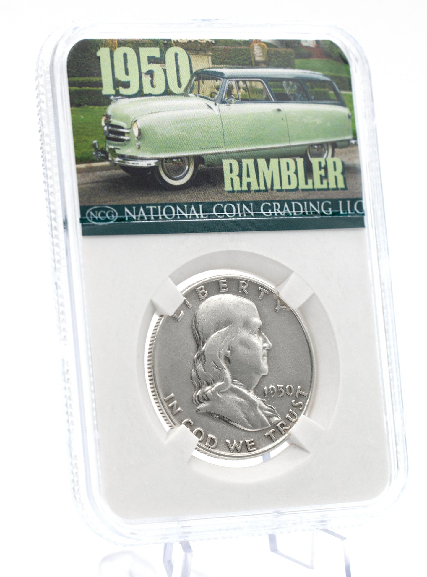 AAC EXCLUSIVE 1950 Franklin Half Dollar Coin w/ Rambler Case