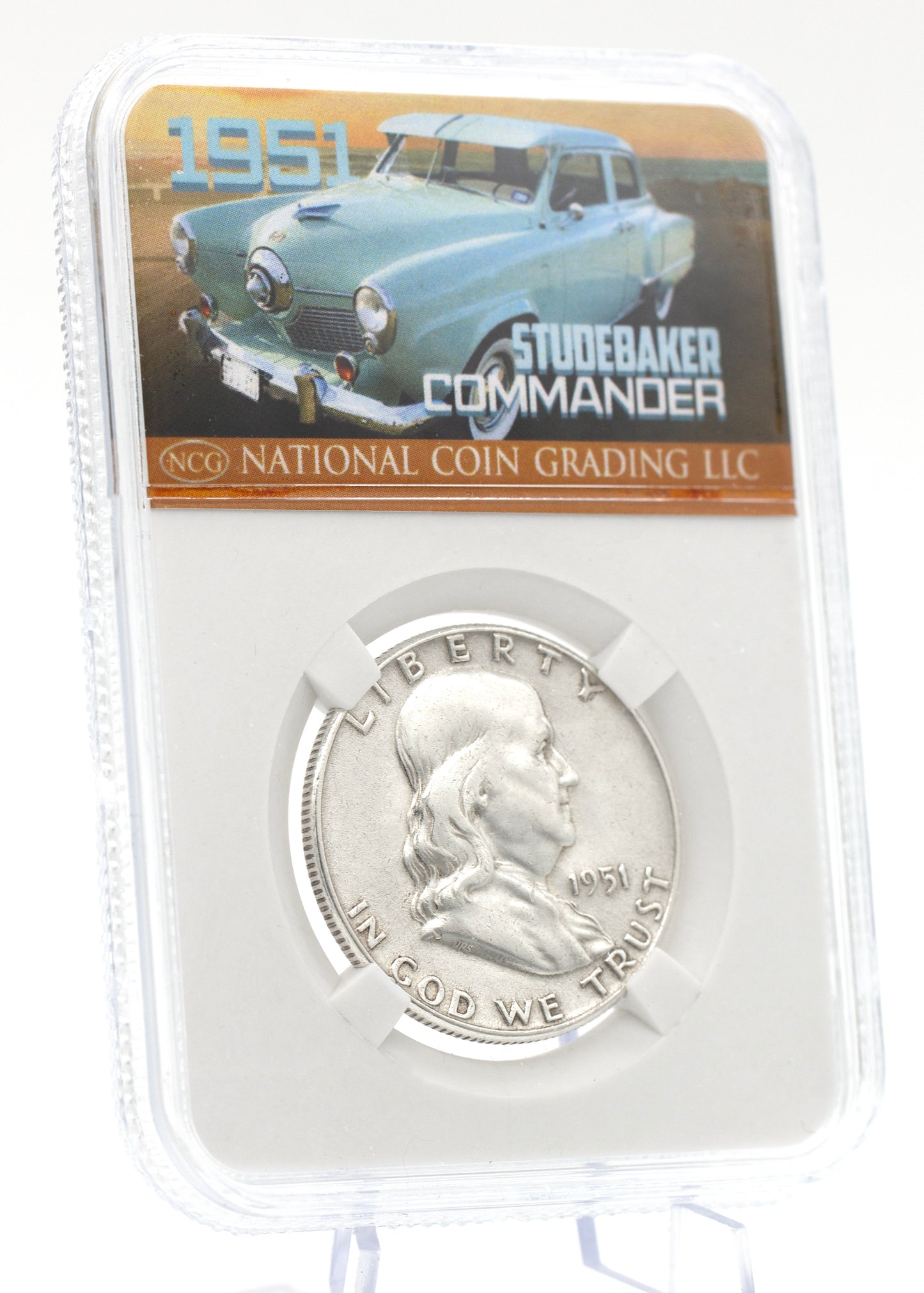 AAC EXCLUSIVE 1951 Franklin Half Dollar Studebaker Commander Coin w/ Case
