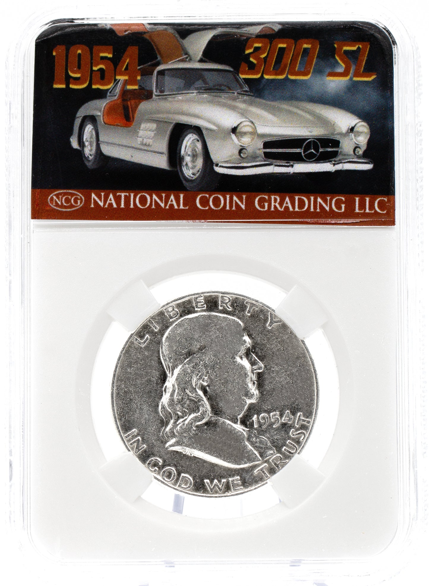 AAC Exclusive 1954 Franklin Half Dollar Mercedes-Benz  300 SL Coin w/ Case