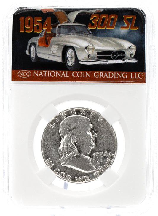 AAC Exclusive 1954 Franklin Half Dollar Mercedes-Benz  300 SL Coin w/ Case