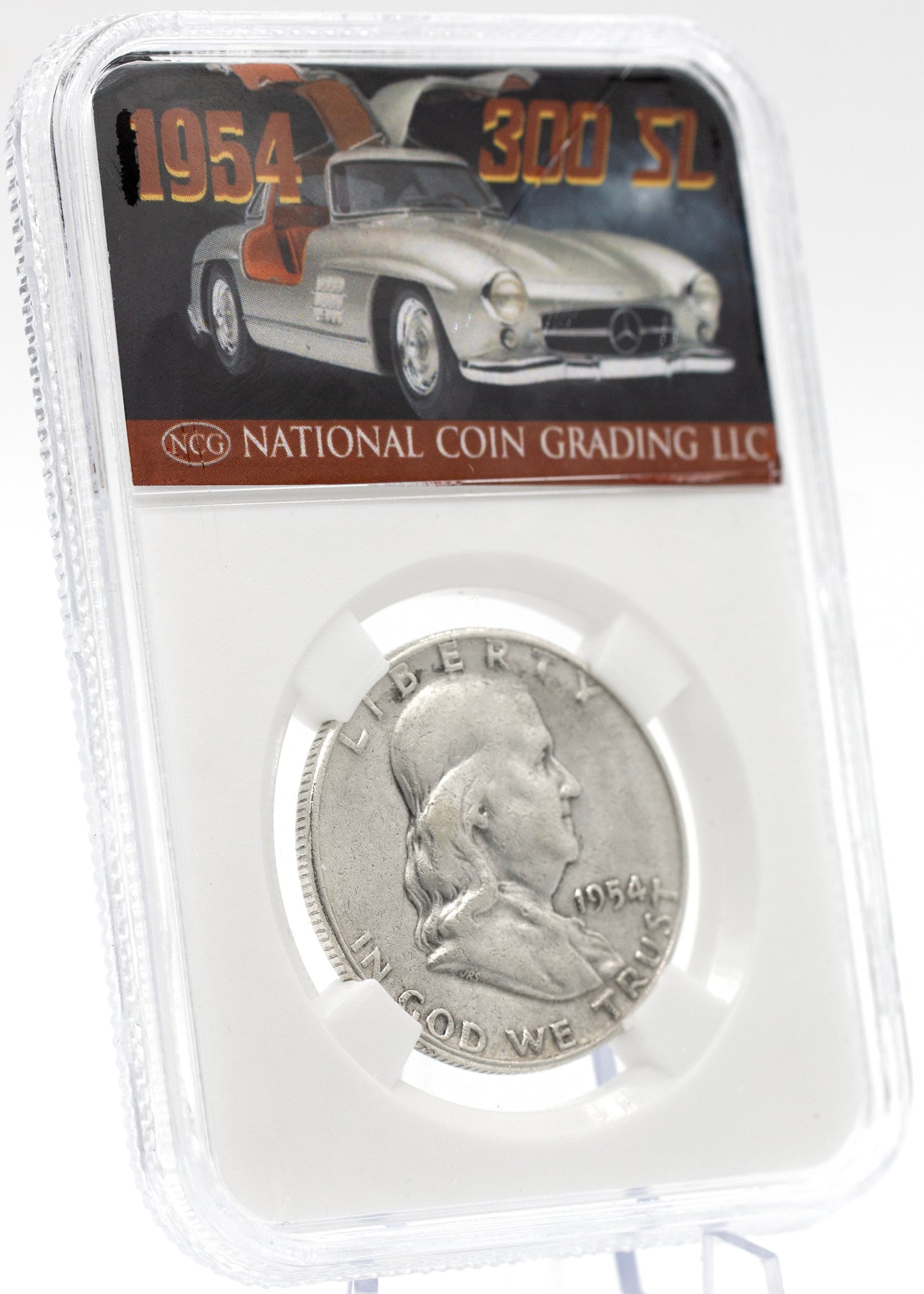 AAC Exclusive 1954 Franklin Half Dollar Mercedes-Benz  300 SL Coin w/ Case