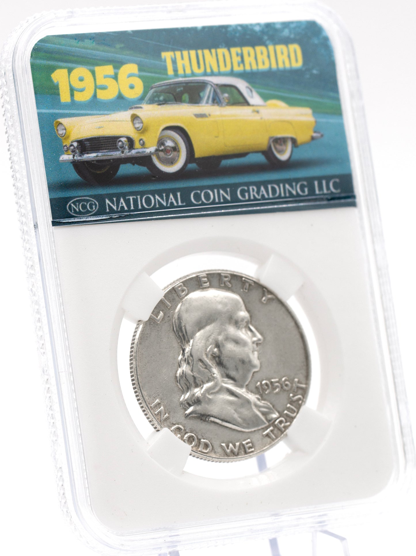 AAC EXCLUSIVE 1956 Franklin Half Dollar Ford Thunderbird Coin w/ Case