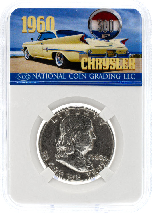 AAC EXCLUSIVE 1960 Franklin Half Dollar Chrysler 300F Coin w/ Case