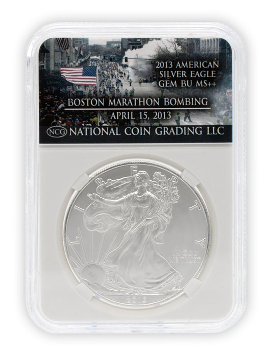 2013 Boston Bombing $1 American Silver Eagle GEM BU&nbsp;