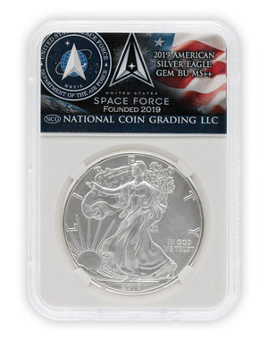 2019 Space Force $1 American Silver Eagle GEM BU