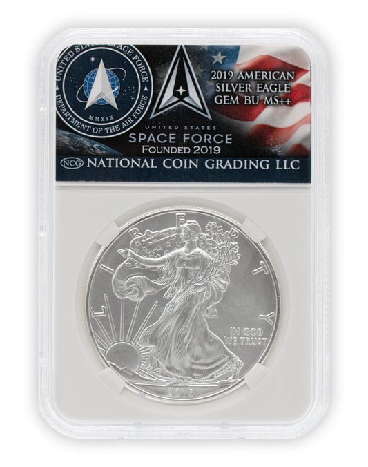 2019 Space Force $1 American Silver Eagle GEM BU