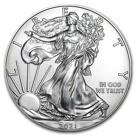 2021 Biden Takes Office $1 Last Heraldic Silver Eagle Reverse GEM BU Special Edition Label