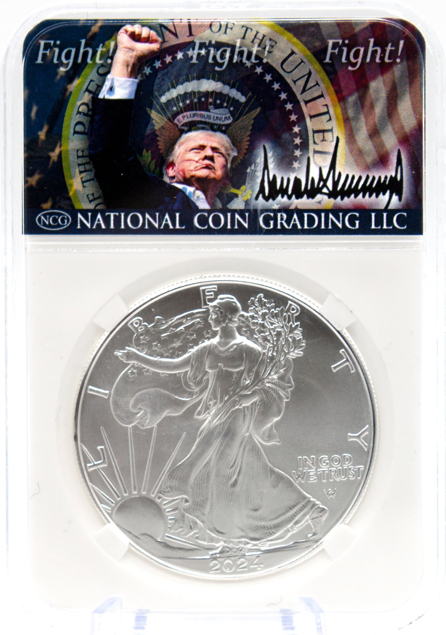 2024 Attempted Assassination of Trump $1 American Silver Eagle GEM/BU