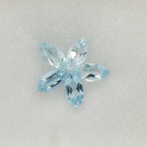 1ctw Aquamarine Marquise 5 Stone Parcel Loose Stone