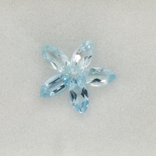 1ctw Aquamarine Marquise 5 Stone Parcel Loose Stone