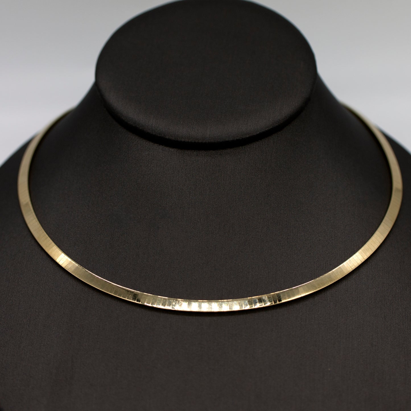 14KY SOLID GOLD ITALIAN 4mm Omega Link Necklace