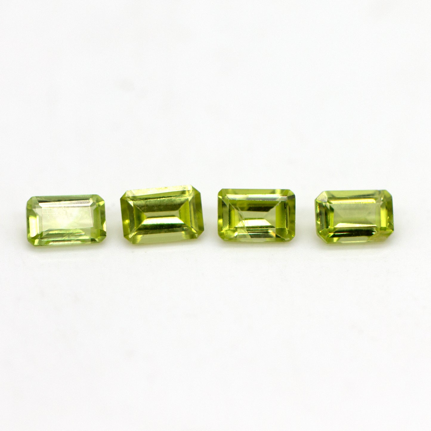 2.2ct Peridot 4 Baguettes Parcel 6x4mm Loose Stone