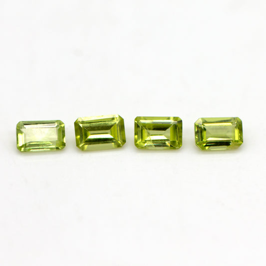 2.2ct Peridot 4 Baguettes Parcel 6x4mm Loose Stone