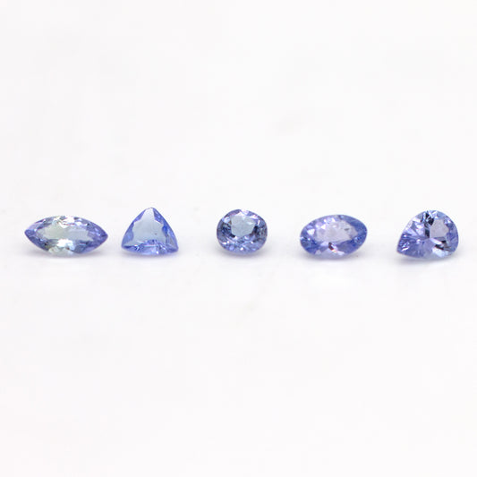 1ctw Multi Cuts Tanzanite Loose Parcel Lot