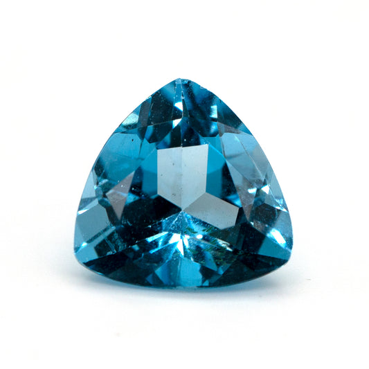 3.5ct Blue Topaz Trillion 10x10mm Loose