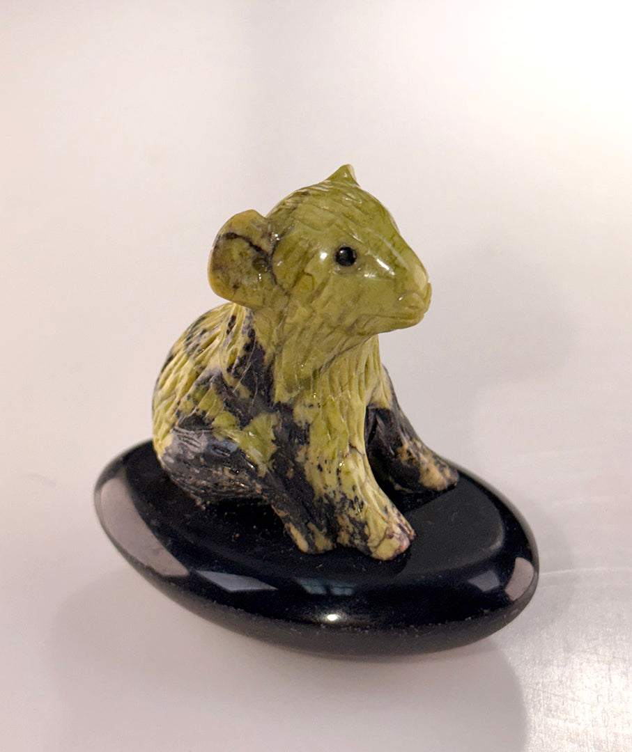 4 Piece Assorted Stone Rocking Animals