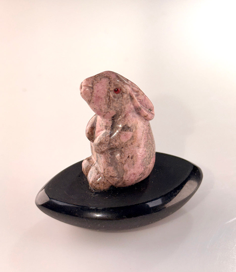 4 Piece Assorted Stone Rocking Animals