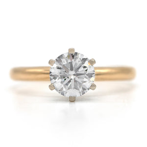 14KT 1.25ct LG VS1 G-H Diamond Solitaire Ring