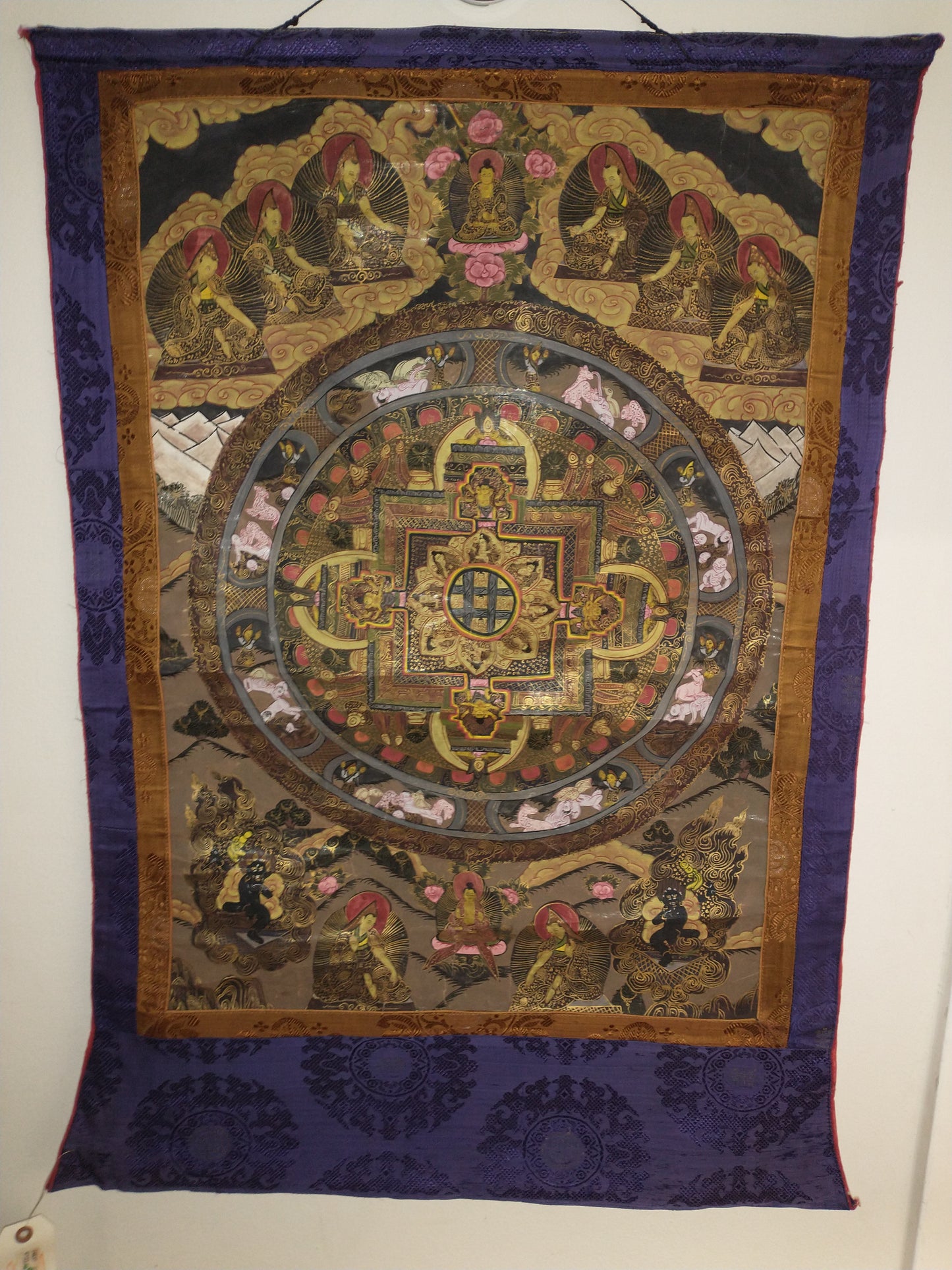 Buddist Wheel of Life | Tibetan Mandala Thangka | Bhavacakra