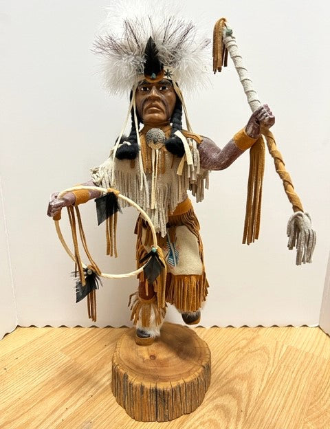 Hand Carved Grass Dancer Kachina Figure