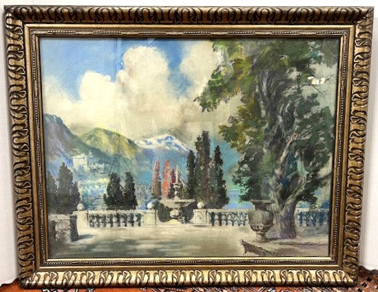 Pastel View of Lake Como from the Veranda