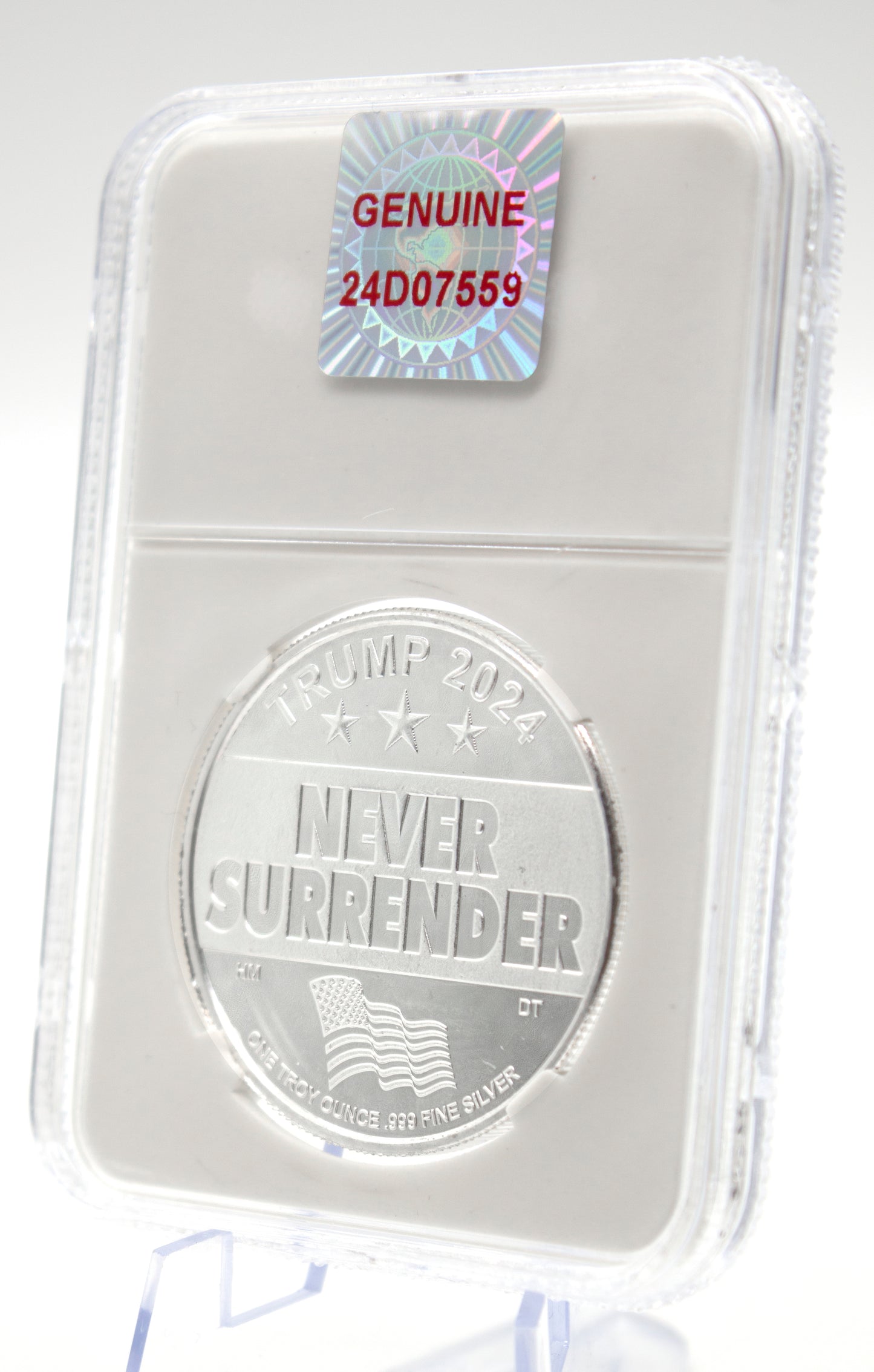 2024 President Donald Trump Never Surrender 1 troy Ounce Coin